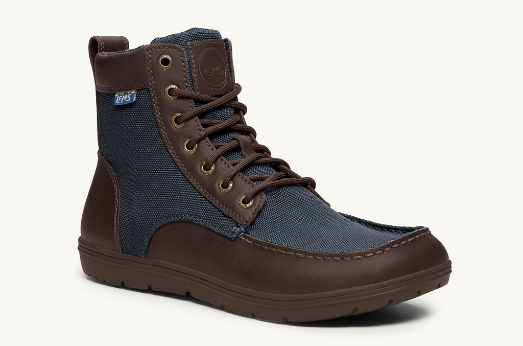 Boulder Lems Nylon Botas Hombre Azul Marino Marrones | ABV8943NB